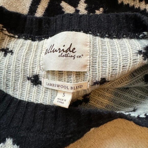 Telluride Clothing Co. Fair Isle Knit Wool Blend Sweater sz Small - Picture 3 of 3